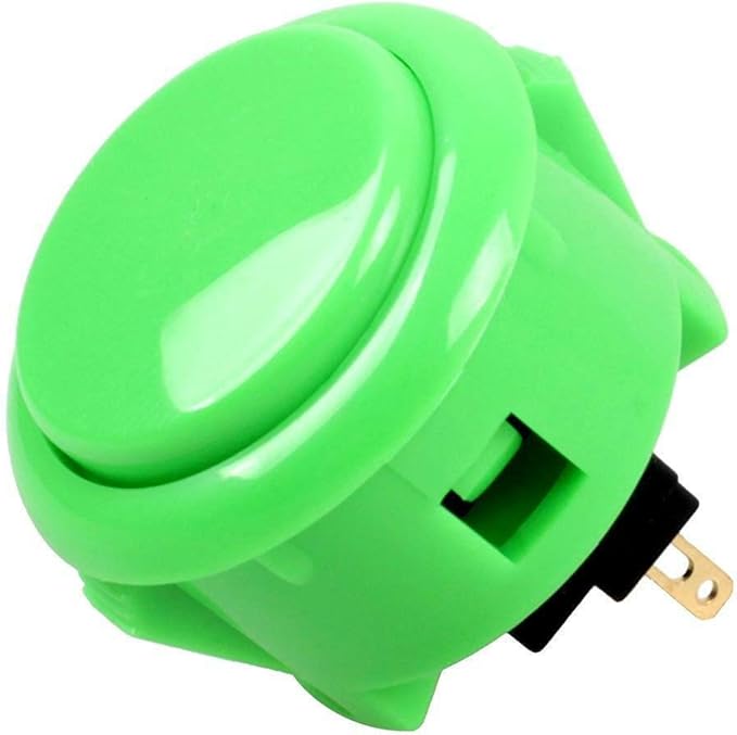 Sanwa 6 pcs OBSF-30 Original Push Button 30mm (Each Color of 1 Pcs) - for Arcade Jamma Video Game & Arcade Joystick Games Console (Color) S@NWA