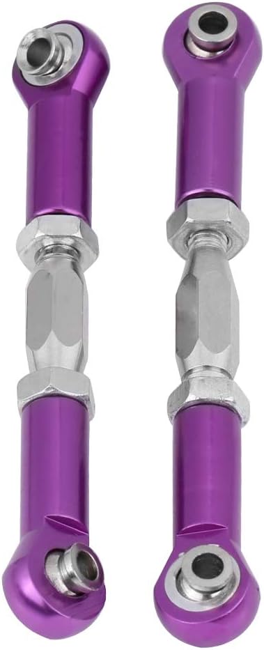 Acouto RC Linkage Machined Aluminium Alloy Linkage Rod RC Car Accessory Servo Rod 94111/94188 - Remote & App Controlled Vehicle (Purple)