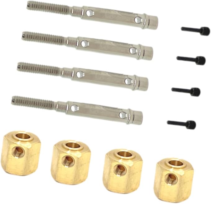 RC Car Wheel Hexes Remote Control Car Widened Combiner Remote Controlled Vehicles Accessories, Replacement Drive Adapter, 4x4 Has Output Shaft
