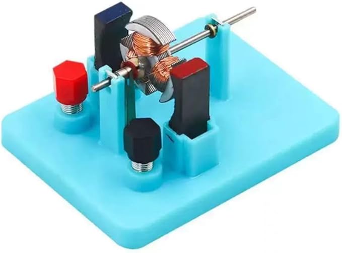 1Pc Blue DIY DC Electrical Motor Assemble KIT - STEM Science Lab Educational Physics Learning Experiment Ornaments for Electrical Motor 1 Small in Size and Light in Weight,Learning and Education