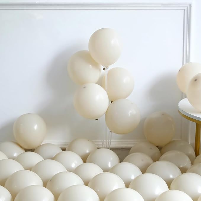 Bear Balloon Garland Arch Kit 121pcs Sand White Brown and Bear Foil Woodland Animal Balloons for We Can Bearly Waits Bear Theme Birthday Party Supplies