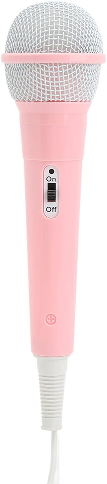 Zyyini Kids Wired Microphone, Pink, 3.5mm Jack, Portable, Lightweight, No Battery, Ideal for Kids Singing Machine, Karaoke, Storytelling, Pink