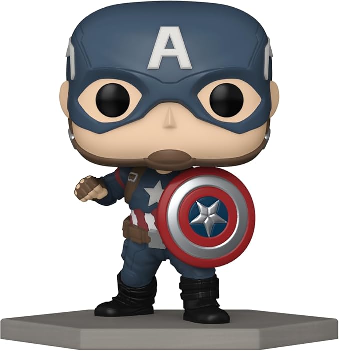 Funko POP! Marvel: Civil War Build A Scene - Captain America - Collectable Vinyl Figure - Gift Idea - Official Merchandise - for Kids & Adults - Movies Fans