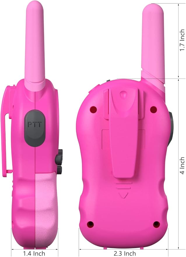 FOREDOM Rechargeable Walkie Talkies for Kids Walkie Talkies Long Range for Boy & Girl Age 3 to 12 Year Old Birthday Toys - 2 Pack
