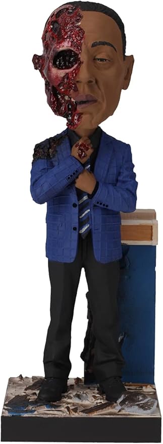 Royal Bobbles Breaking Bad Gus Fring Face Off Collectible Bobblehead Statue