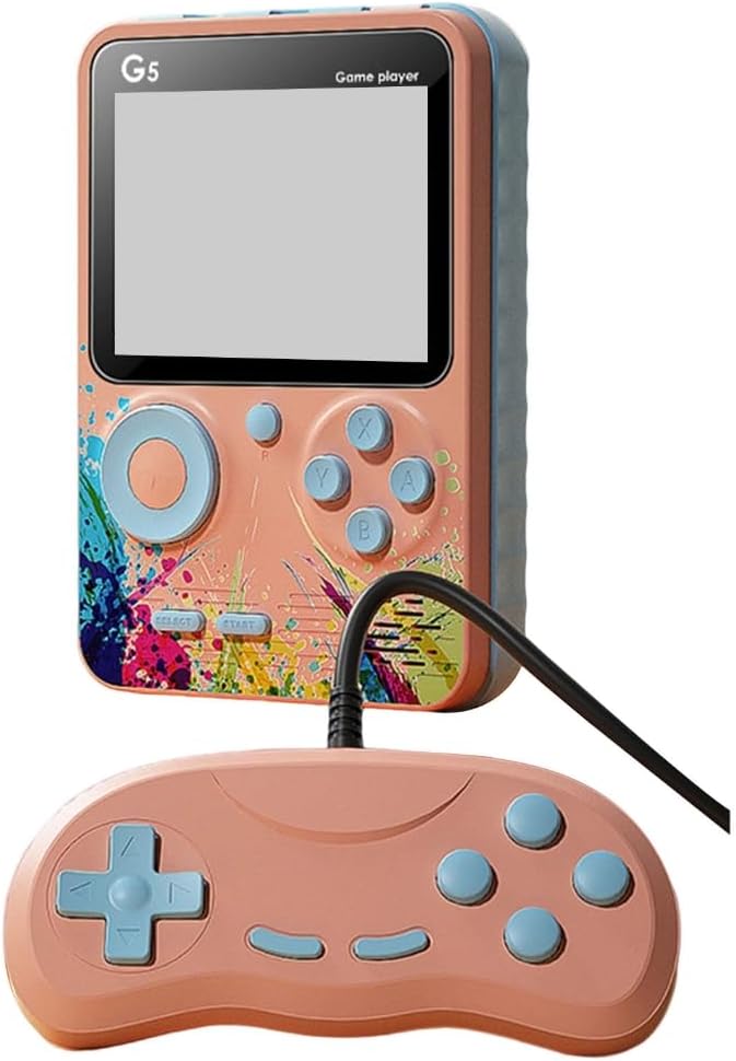 Handheld Video Game System 500 Retro Build in Rechargeable Battery Gift