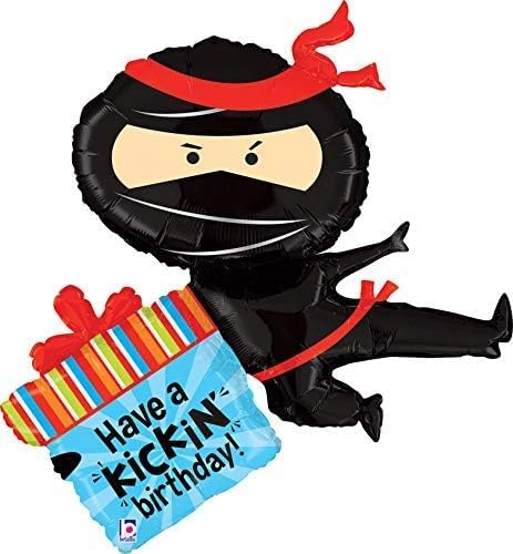 Ninja Birthday Party Supplies Have A Happy Kickin 5th Birthday Balloon Bouquet Decorations
