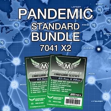 Mayday Games Pandemic Game Accessory- Standard Card Sleeve Bundle