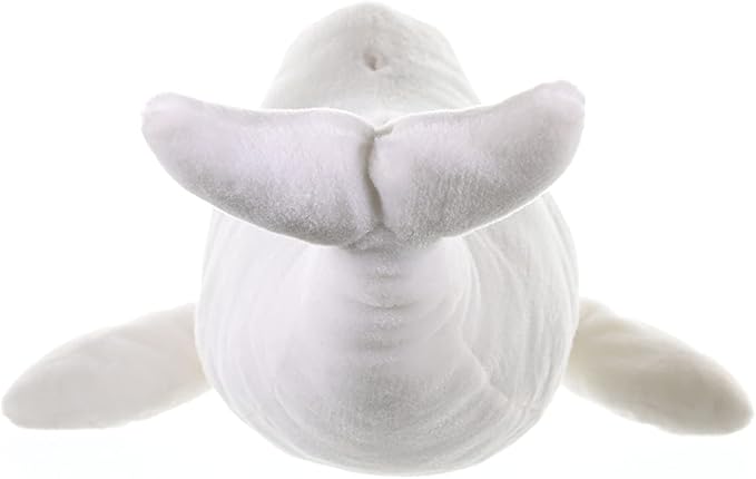Wild Republic Beluga Whale Plush, Stuffed Animal, Plush Toy, Gifts for Kids, Cuddlekins, 21 inches , White