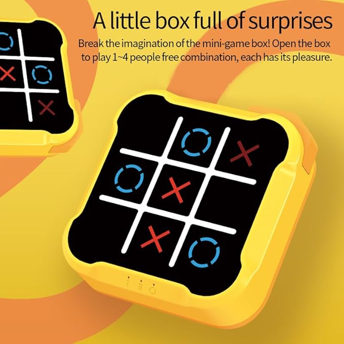 Electronic Tic Tac Toe Game: Puzzles Portable Games 3-in-1 Tic Tac Toe Bolt Game Travel Tic Tac Toys for Educational Memory Growth, Infinite Tic-Tac-Toe Board Games for Ages 3+