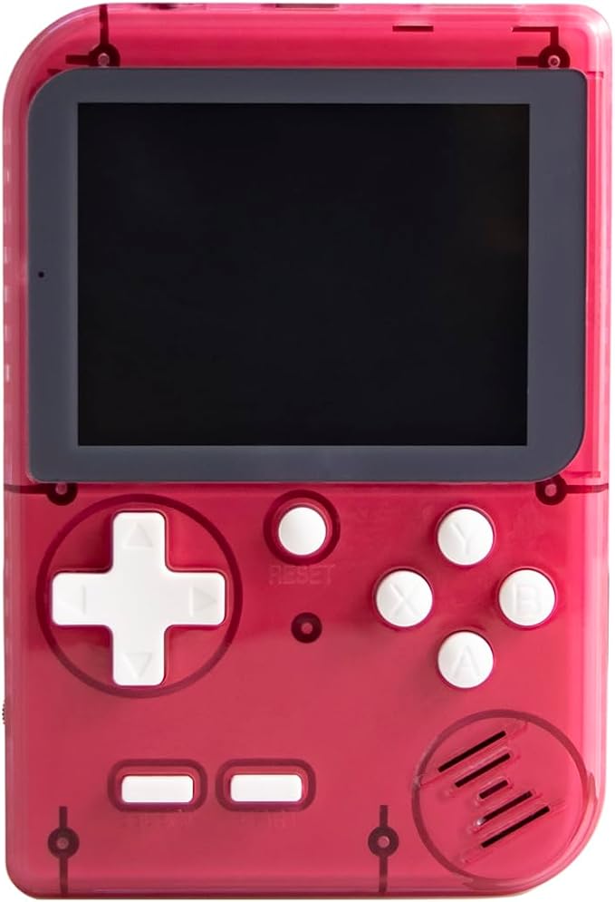 Retro Mini Game Machine with 400 Classical FC Games Handheld Game Console 2.8-Inch Color Screen Support for TV Output , Presents Birthday for Kids, Adults (Red)