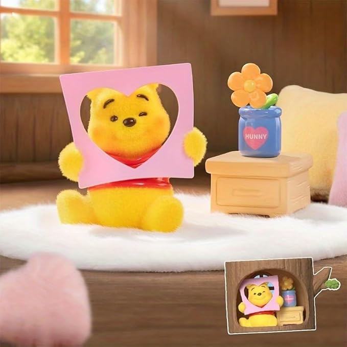 MINISO Winnie The Pooh Tree House Series Blind Box Cute Desktop Ornament Gift Collection 1 Random Easter Gift