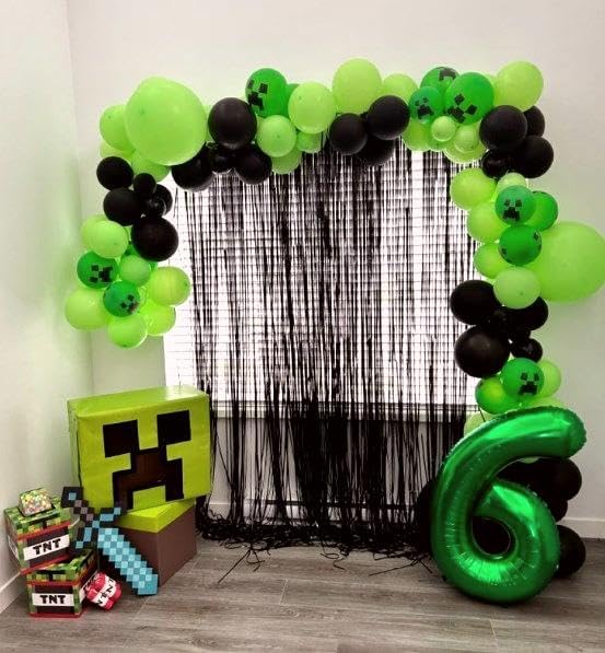 40 Inch Green Mylar Foil Number 6 Birthday Balloon, Digital Balloons for 6 16 Boy Girl Party Decorations Supplies, Big Helium Balloon Numbers for 26 36 46 60 Men Women Anniversary