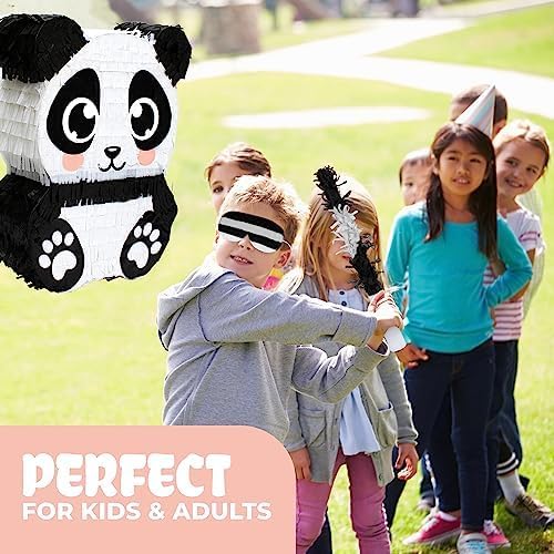 Panda Pinata, Hand Made Animal Pinata Perfect for Birthday Party, Theme Party, Decoration(17x13x4 Inches)