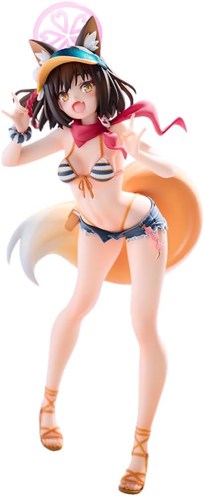 Kuda Izuna Figure Swimsuit Anime Girl Figures 9.84" PVC Action Figure Standing Pose Kuda Izuna Figurine Model Collectibles Desktop Decoration