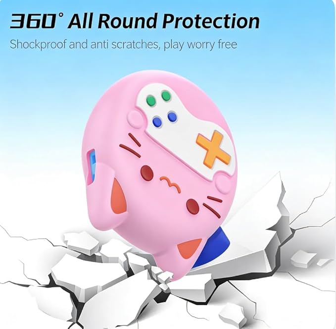 Silicone Cover for Tamagotchi Paradise,Silicone Cover Case for Tamagotchi Paradise Interactive Virtual Pet with Lanyard for Girl boy- Soft, Cute, Waterproof, Anti-Scratch, Shockproof (Pink)