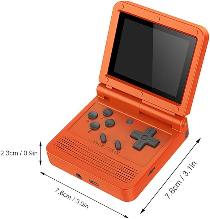 GoolRC Retro Handheld Game Console, with 16G Built-in 2000 Classic Games, Portable Hand Held Open Source Linux System 3.0-in HD IPS Screen Portable Game Console (Red 16GB)