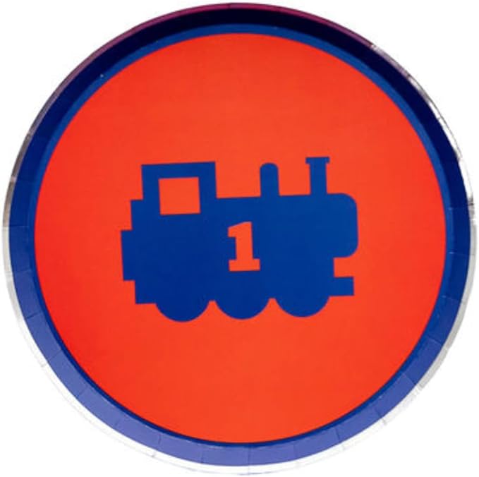 Bonjour Fete THOMAS & FRIENDS Assorted Small Plates - THOMAS & FRIENDS Train Theme - Birthday Party Supplies - Small Disposable Paper Plates - Officially Licenced - 8.25" (8 Pack)
