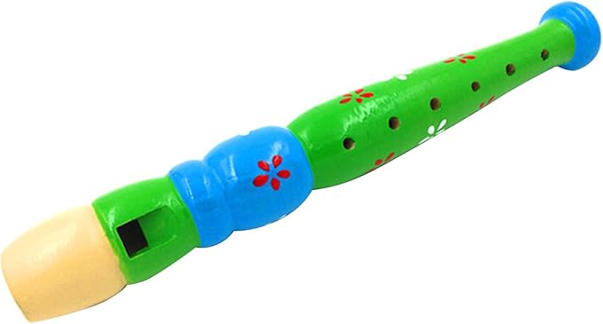 Small Wooden Recorders Flute Colorful Piccolo Early Education Music Sound Toys Learning Musical Instrument Piccolo