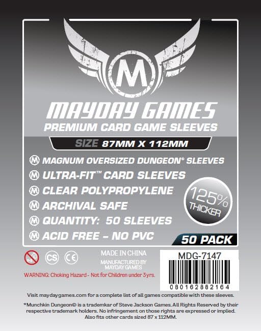 Mayday Games Muchkin Big Box -Premium Compatible Card Sleeve Bundle