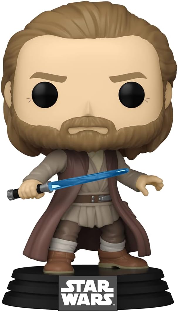 Funko POP! Vinyl: OBI-Wan Kenobi Battle Pose - Jasper - Star Wars - Collectable Vinyl Figure - Gift Idea - Official Merchandise - for Kids & Adults - TV Fans - Model Figure for Collectors and Display