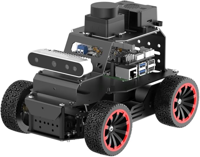 HIWONDER Robot Car with ChatGPT Large AI Models, 3D Depth Camera Ackermann Chassis ROS2-HUMBLE Lidar SLAM Mapping Navigation Autonomous Driving, MentorPi A1 Advanced Kit Without Raspberry Pi