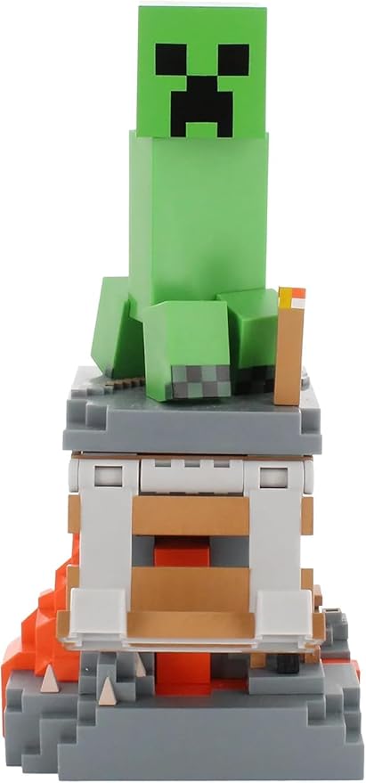 Exquisite Gaming: Minecraft: Creeper - Cable Guys Original Controller & Phone Holder, Collectible Device & Gaming Stand, Officially Licensed Figure