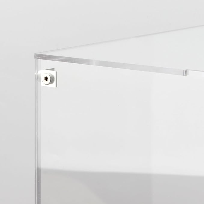 11 Inch Acrylic Display Case for Collectibles, Cube Acrylic Box for Collectibles Showcase, Assemble Clear Acrylic Display Box Stand Storage Bin for Action Figures Doll Toys Sport Souvenirs