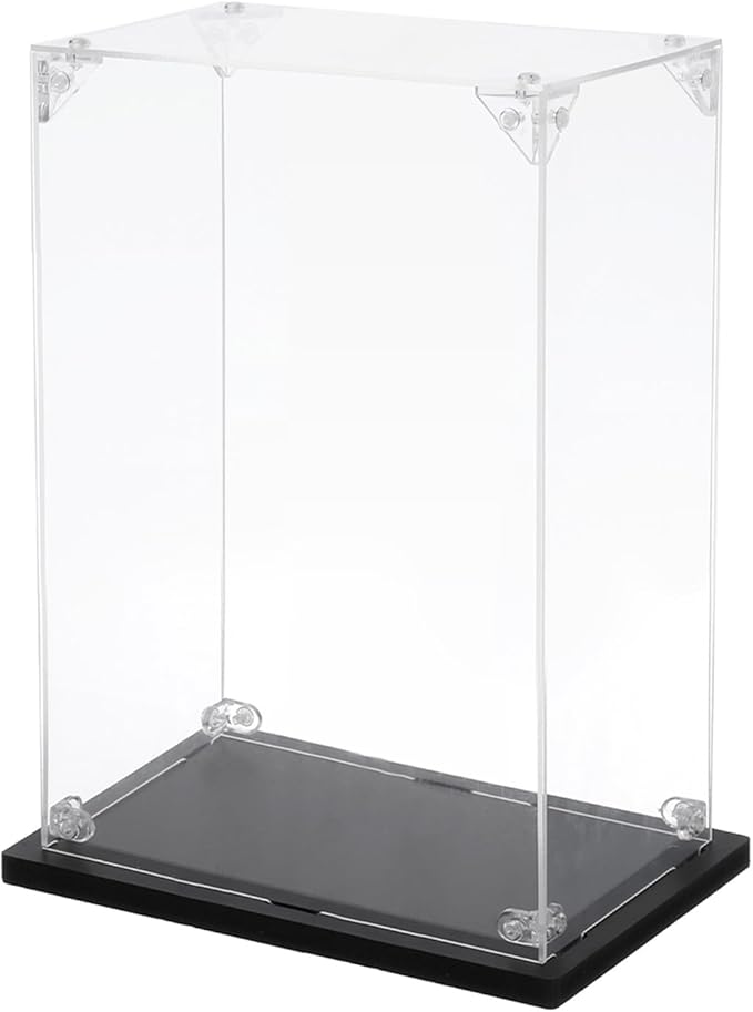 MECCANIXITY Acrylic Display Case, 4''x6''x10'' Clear Display Box Assemble Dustproof Display Box Storage Organizer for Collectibles Action Figures