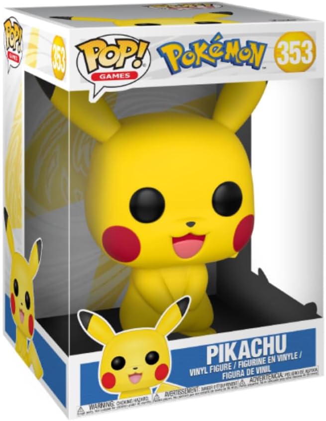 Funko POP! Games: Pokemon - 10 Inch Pikachu - Collectable Vinyl Figure - Gift Idea - Official Merchandise - Toys for Kids & Adults - Video Games Fans - Model Figure for Collectors and Display