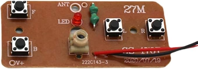 2Pcs Four-Way Remote Control Board Two-Way RC Transmitter and Receiver Toy Car Robot Model Accessories,DIY Toys Projects Four-Way Remote Control Remote and App Controlled Vehicles Accessories,27mhz