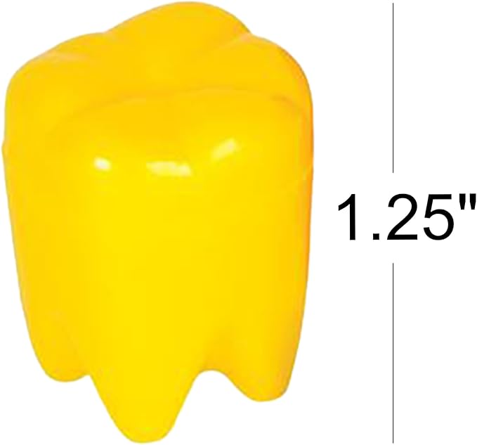 ArtCreativity Colorful Tooth Savers, Set of 72, Tooth Holders For Boys & Girls, Dentist Office Giveaways For Kids, Theme Party Supplies, Unique Goodie Bag Fillers, and Easter Egg Stuffers