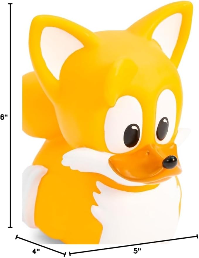 TUBBZ Boxed Edition Tails Collectible Vinyl Rubber Duck Figure - Official Sonic The Hedgehog Merchandise - Action TV, Movies & Video Games
