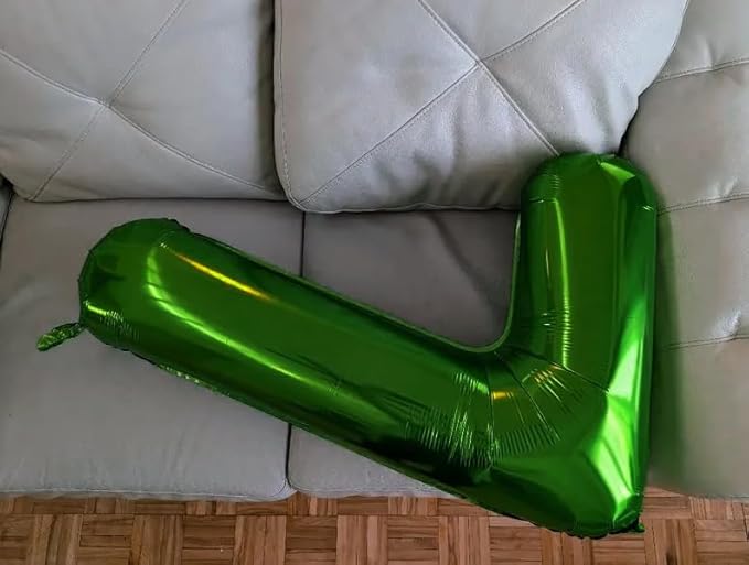 Green 7 Balloon, Number Balloons 40 Inch, 7th Birthday Decorations for Kids Girls Boys, Green Party Decoration for Women Men, Number 7 Balloon, Patrick's Day Games Theme Birthday Decorations