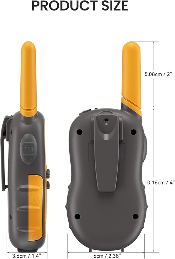 FOREDOM Rechargeable Walkie Talkies for Kids Walkie Talkies Long Range for Boy & Girl Age 3 to 12 Year Old Birthday Toys with Flashlight, 3 Pack