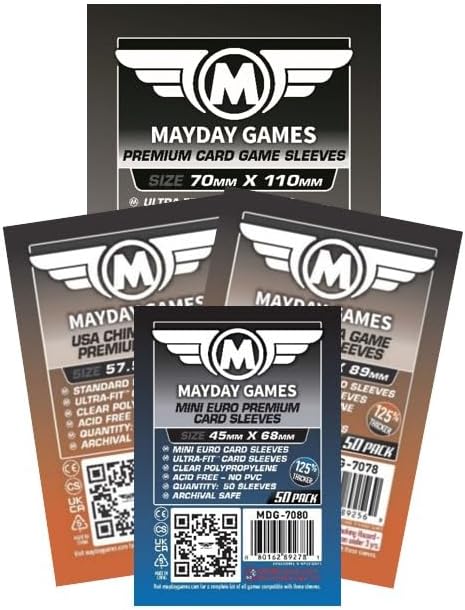 Mayday Games Scythe Game Accessory -Premium Compatible Card Sleeve Bundle