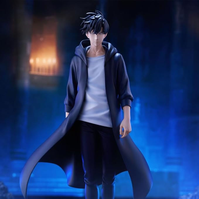 2pcs Sung Jin Woo and Igris Figure Standing Pose Anime Figures Statue Igris Figura de Sung Jin Woo Figurine Collectibles