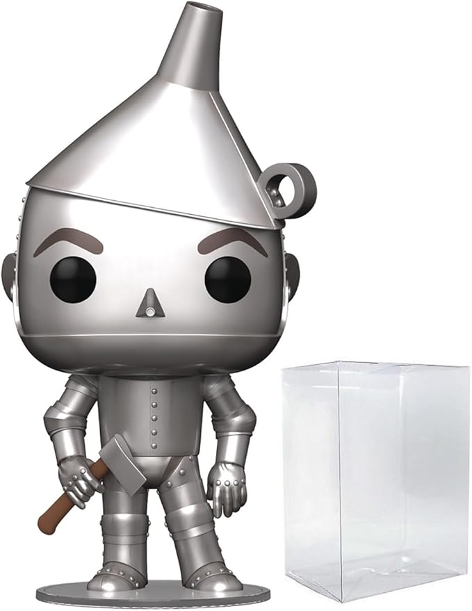 POP Movies: The Wizard of Oz 85th Anniversary - Tin Man Funko Vinyl Figure (Bundled with Compatible Box Protector Case), Multicolor, 3.75 inches