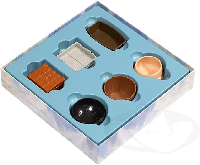 Everdell Silverfrost Deluxe Resource Vessels – Premium 3D Component Holders, Upgraded Board Game Accessories, Holders for Resources & Tokens