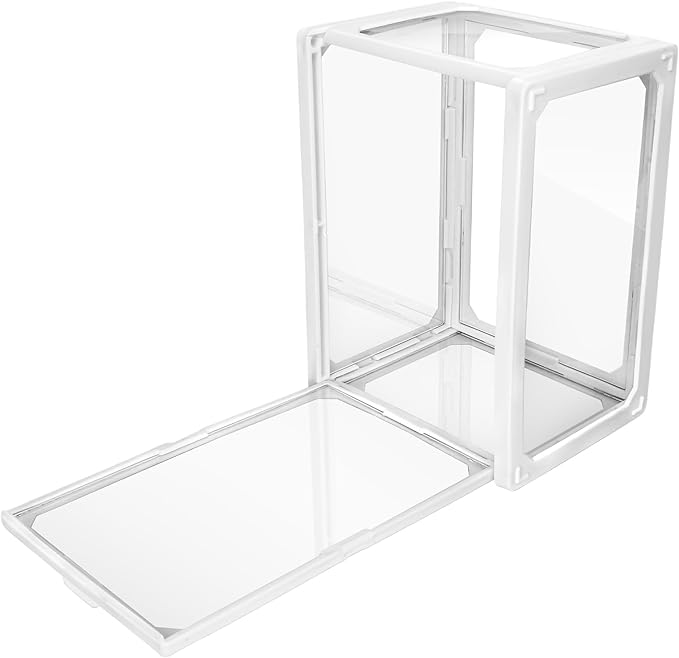 Display Case for Figures Clear Display Glass Stand for Collectibles Protection Stackable Assemble Display Box for Action Figures Toys Dustproof Clear Storage Box Showcase 5.5”x 4”x3.14”