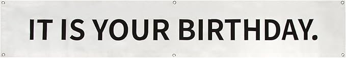 The Office Birthday Banner, 6 x 1 ft Vinyl with Metal Grommets for Party Decorations