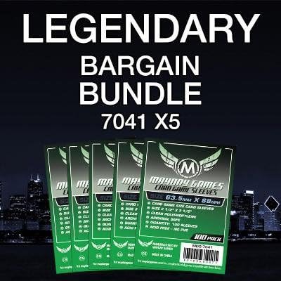 Mayday Games Legendary Game Accessory- Standard Card Sleeve Bundle