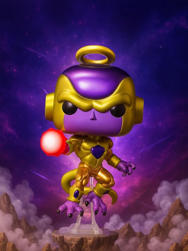 Funko Pop! Anime: Dragon Ball Super - Golden Frieza (Metallic) Exclusive Vinyl Figure Bundled with Box Protector