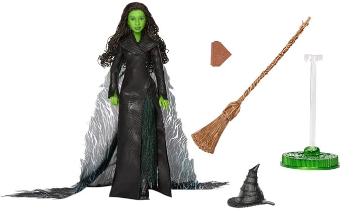 Mattel Universal Pictures' Wicked: for Good Deluxe Elphaba Fashion Doll with Removable Outfit & 4 Accessories, Inspired by The Movie