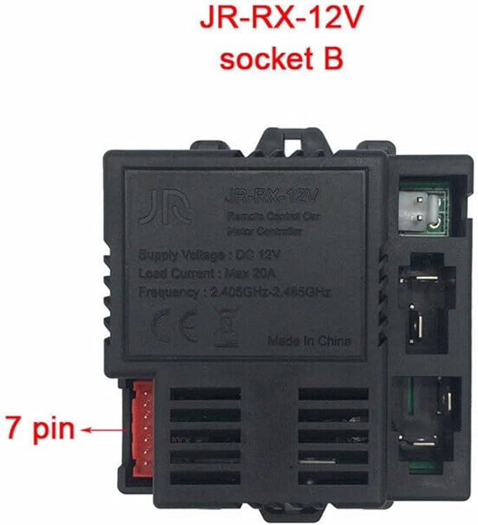 JR-RX-12V 6V 24V Electric Vehicle Receiver Module for Remote Control Toy Car Parts, RC 1, RC 2, RC 3, RC 4, JR-RX-6V, JR-RX-6V receiver, Children Electric Car Remote Control(JR-RX-12V B)