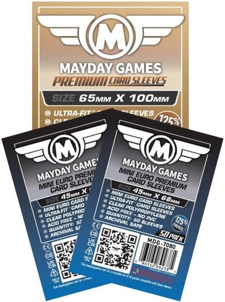 Mayday Games 7 Wonders Duel Game Accessory - Premium Card Sleeve Bundle