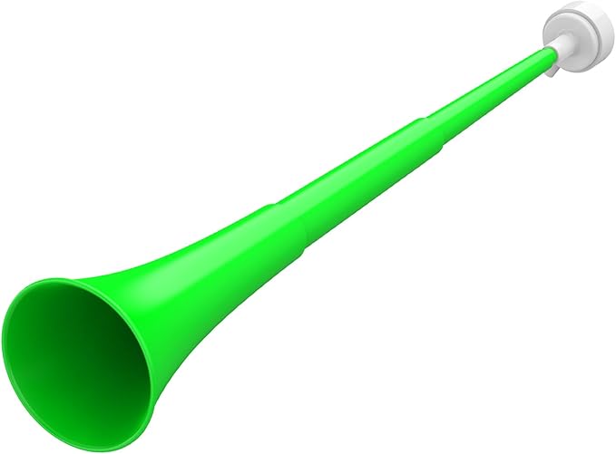 Collapsible Stadium Horn 24 Inch Vuvuzela Plastic Trumpet Blow Horns Noisemakers Loud Sound Soccer Cheer Horn for Sporting Events Graduation Games School Party Supplies Favors Accessories
