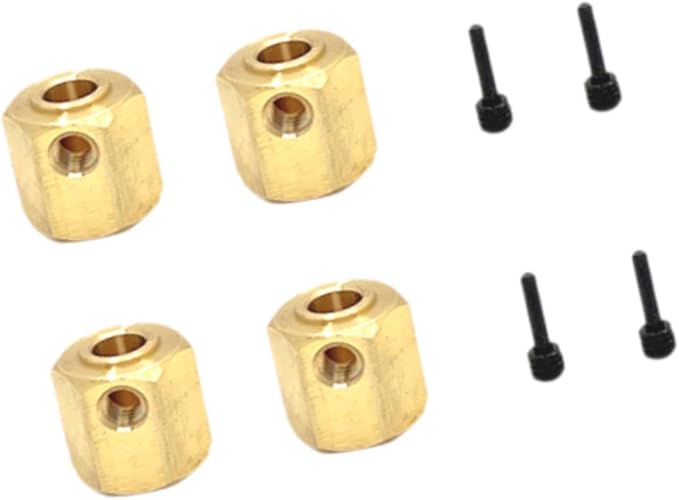RC Car Wheel Hexes Remote Control Car Widened Combiner Remote Controlled Vehicles Accessories, Replacement Drive Adapter, 4x4 No Output Shaft