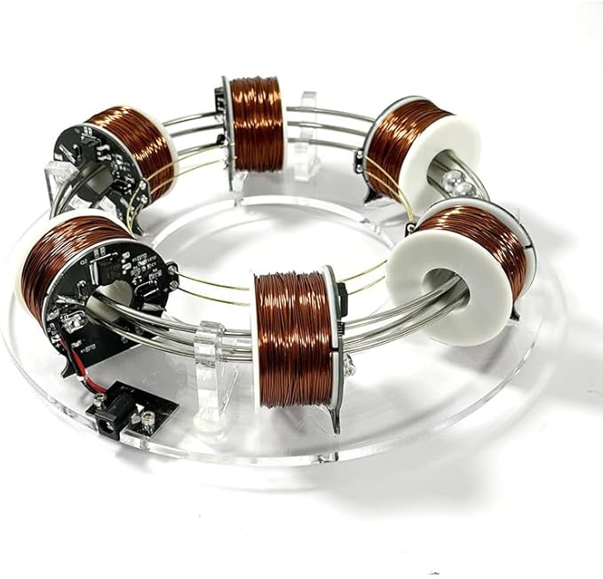 High tech electromagnetic Coil Accelerator - Multifunctional STEM Toy for Science Education and Creative Learning Hands-On Physics Experiment Kit for Adults (electromagnetic Coil)