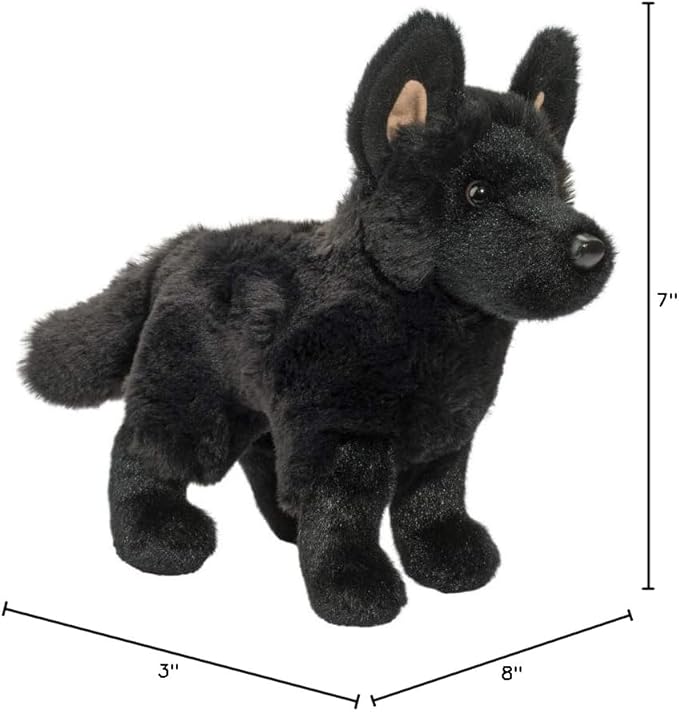 Douglas Harko Black German Shepherd Dog Plush Stuffed Animal